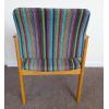 Danish Oak Carver in Pierre Frey Stripe